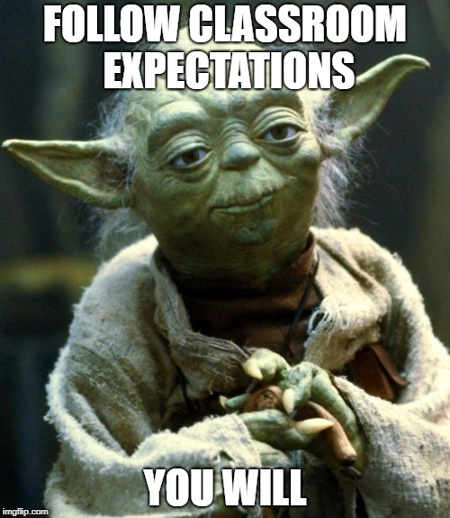 Yoda Classroom Expectations 